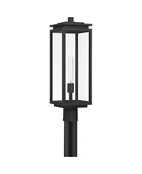 Possini Euro Design Atkins High Modern Outdoor Post Light Fixture Pole Porch Edison Bulb Matte Die Cast Metal