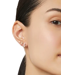 Ana Luisa Val Set Gold-Plated White Stud Earrings