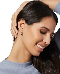 Ana Luisa Jessica Puffed Silver Heart Hoop Earrings