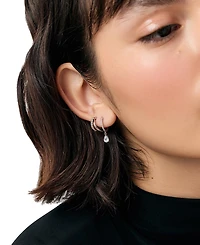 Ana Luisa Elise Delicate Silver Huggie Hoops Earrings