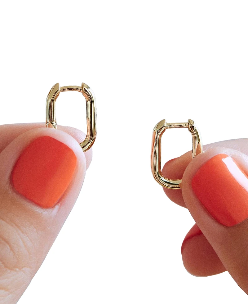 Ana Luisa Rox Mini Gold-Plated Hoop Earrings