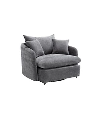 Streamdale Furniture Swivel Sofa Armchair with 3 Pillows.