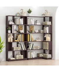 Streamdale Furniture 90cm Corner Bookshelf + 80cm Extendable Bookcase Set