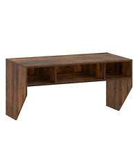 Gouun Wall-Mounted Floating Desk with 3 Storage Cubes