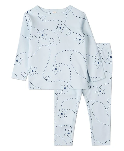 MeMoi Little Boys 2 Piece "Entangled Stars" 100% Cotton Pull-On Pajama Set