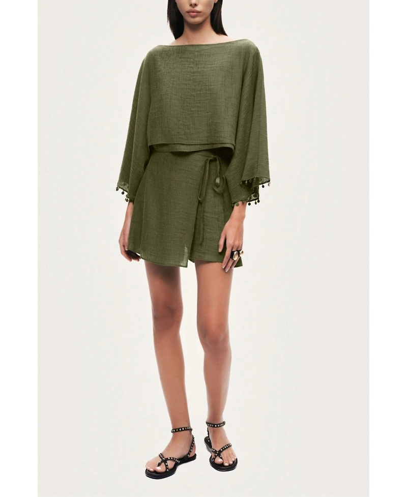 Nocturne Women's Wrap Mini Skirt