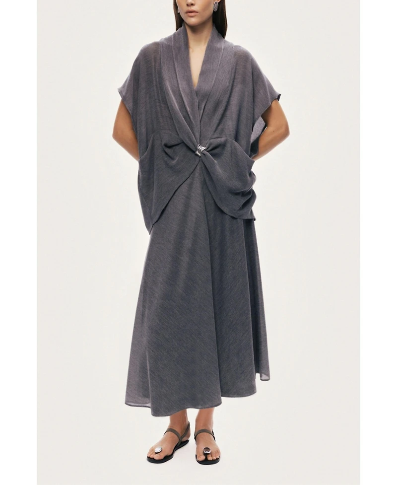 Nocturne Women's Flowing Midi Skirt