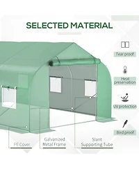 Outsunny 11.5' x 10' x 6.5' Outdoor Walk-In Tunnel house Hot House
