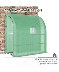 Outsunny 7' x 3' x 7' Plant Garden house with Window,