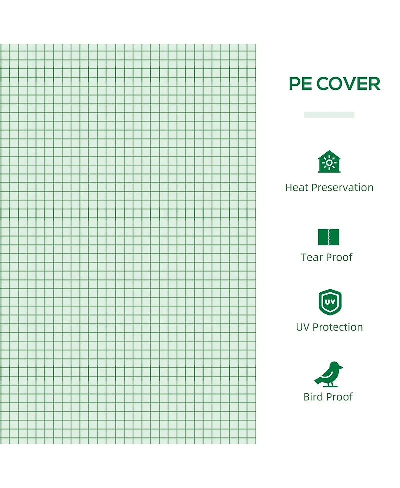 Outsunny Garden house Portable Hot House w/ 2 Windows for Outdoor,