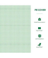 Outsunny Garden house Portable Hot House w/ 2 Windows for Outdoor,