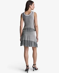 Bcbg Women's Striped Sleeveless Viscose Tank Top