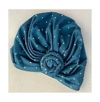 Headbands of Hope Women's Luxe Bamboo Hope Turban Dark Jade Polka Dot