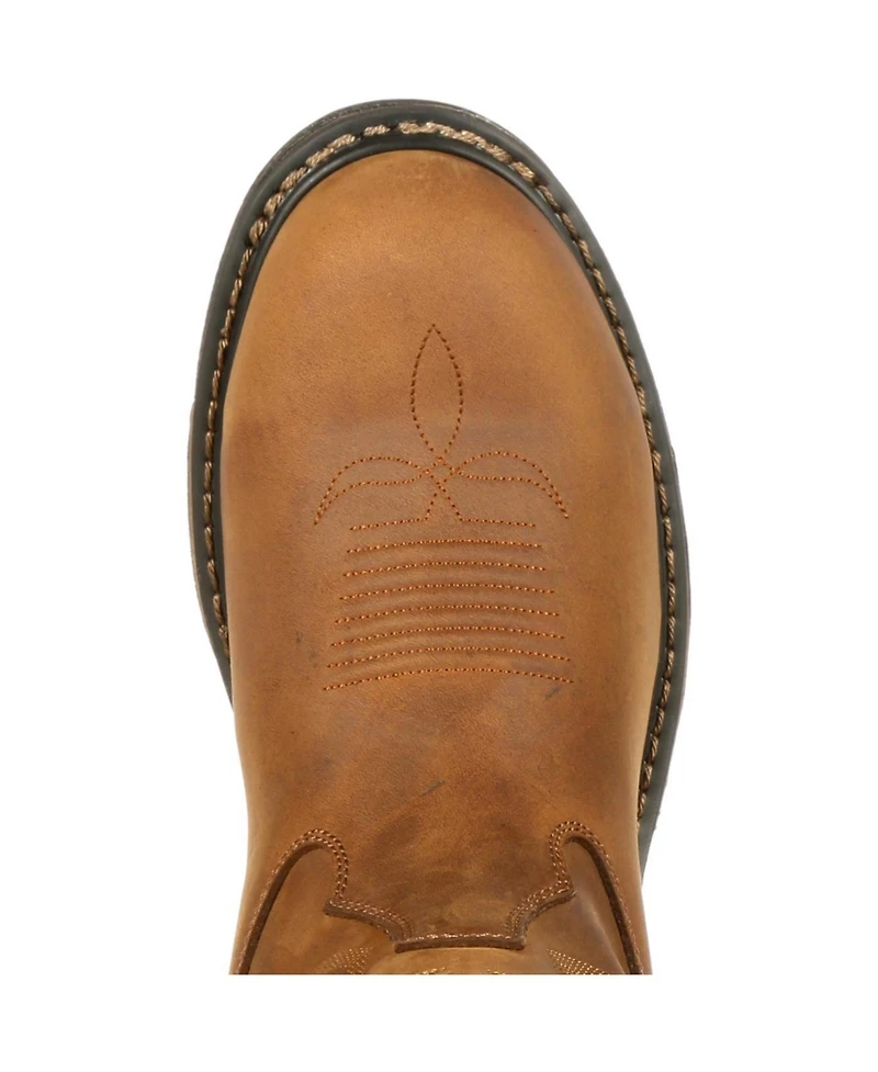 Rocky Men's Original Ride Branson Steel Toe Waterproof Western Boots