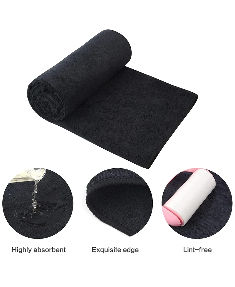 Aronkl Microfiber Pet Drying Towel Super Absorbent for Dogs Cats Ultra Soft Durable Lightweight Warm Cosy
