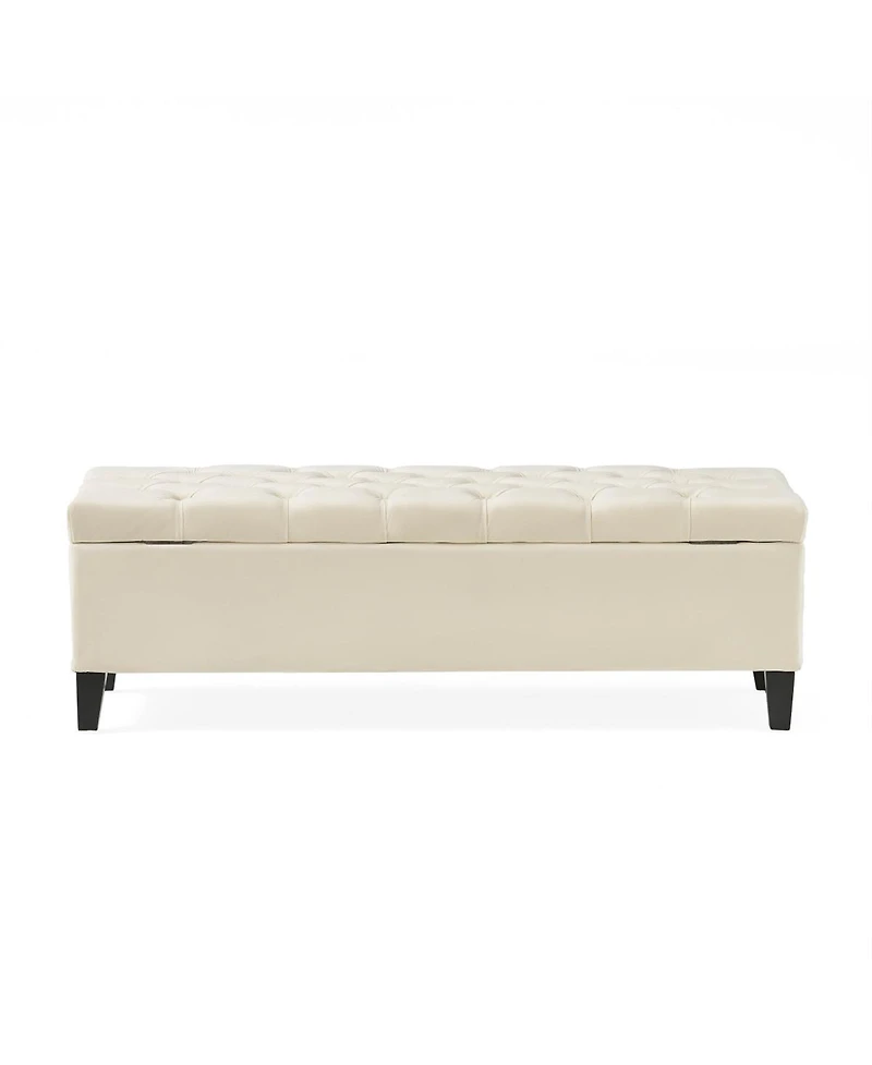 Streamdale Furniture Button Tufted and Diamond Stitched Storage Ottoman