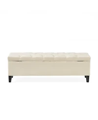 Streamdale Furniture Button Tufted and Diamond Stitched Storage Ottoman