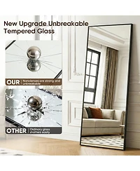 Antok Full Length Mirror 58"x18" Oversized Floor