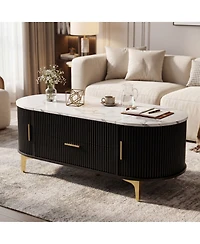 Rainsken Oval Lift-Top Coffee Table
