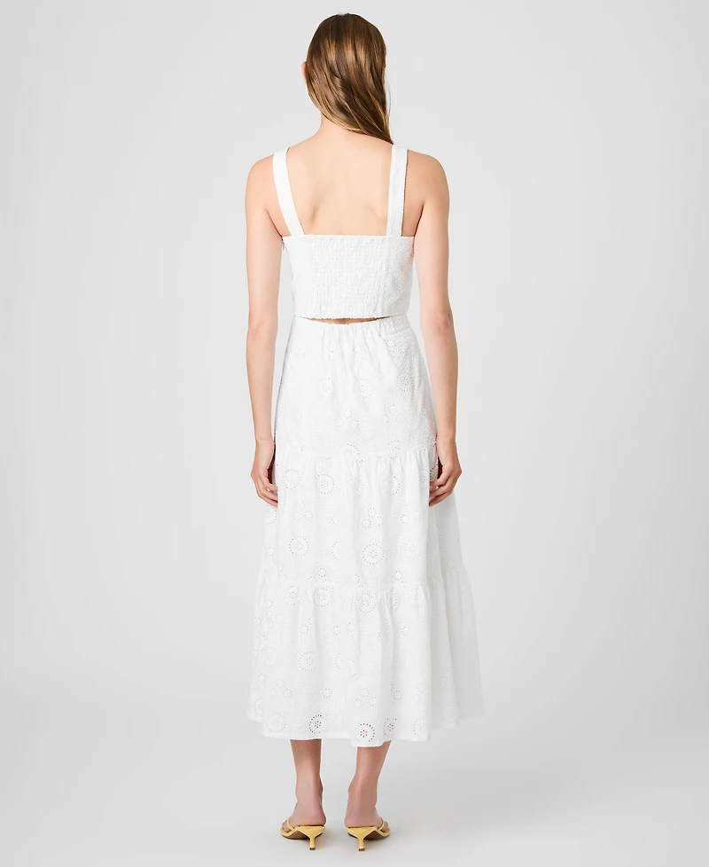 French Connection Women's Svea Eyelet Tiered Skirt