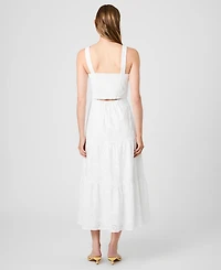 French Connection Women's Svea Eyelet Tiered Skirt