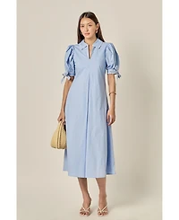 English Factory Women's Stitch Detailed Midi Dress