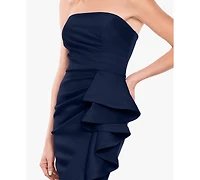 Betsy & Adam Women's Sleeveless Strapless Gown