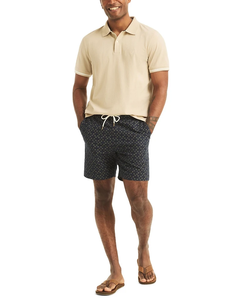 Nautica Men's Short-Sleeve Compact Seersucker Polo Shirt