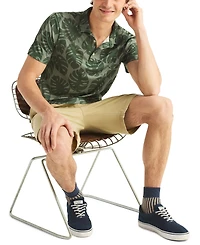 Nautica Men's Short-Sleeve Frond Print Golf Polo Shirt