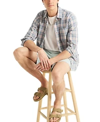 Nautica Men's Long-Sleeve Lawn Cotton Plaid Shirt