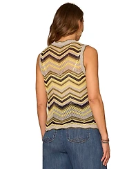 Democracy Petite Round Neck Tank Sweater