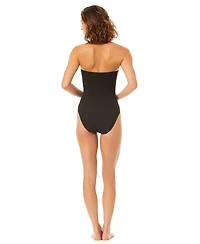CeCe Women's Strapless Bow Bandeau One-Piece Swimsuit