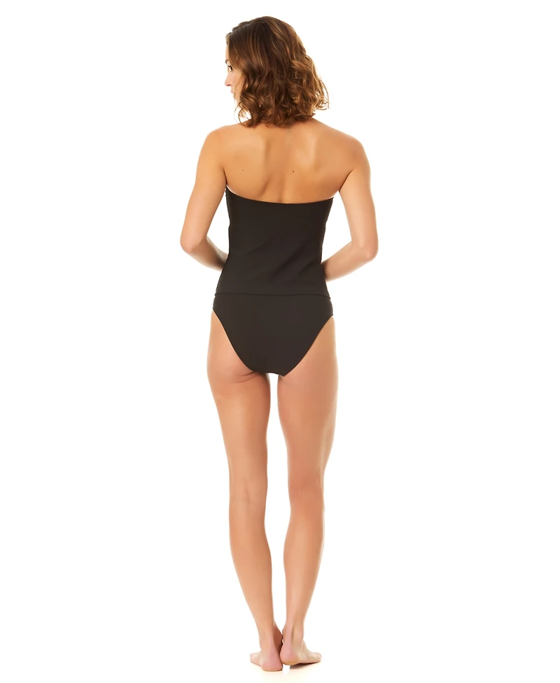 CeCe Women's Strapless Bandeau Neck Bow Tankini Top