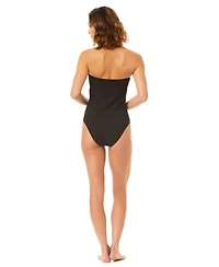 CeCe Women's Strapless Bandeau Neck Bow Tankini Top