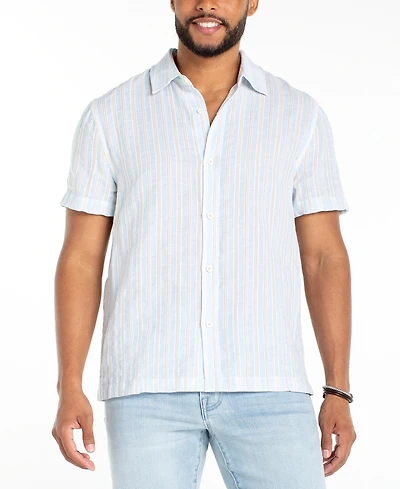 Liverpool Los Angeles Men's Short-Sleeve Button-Up Shirt