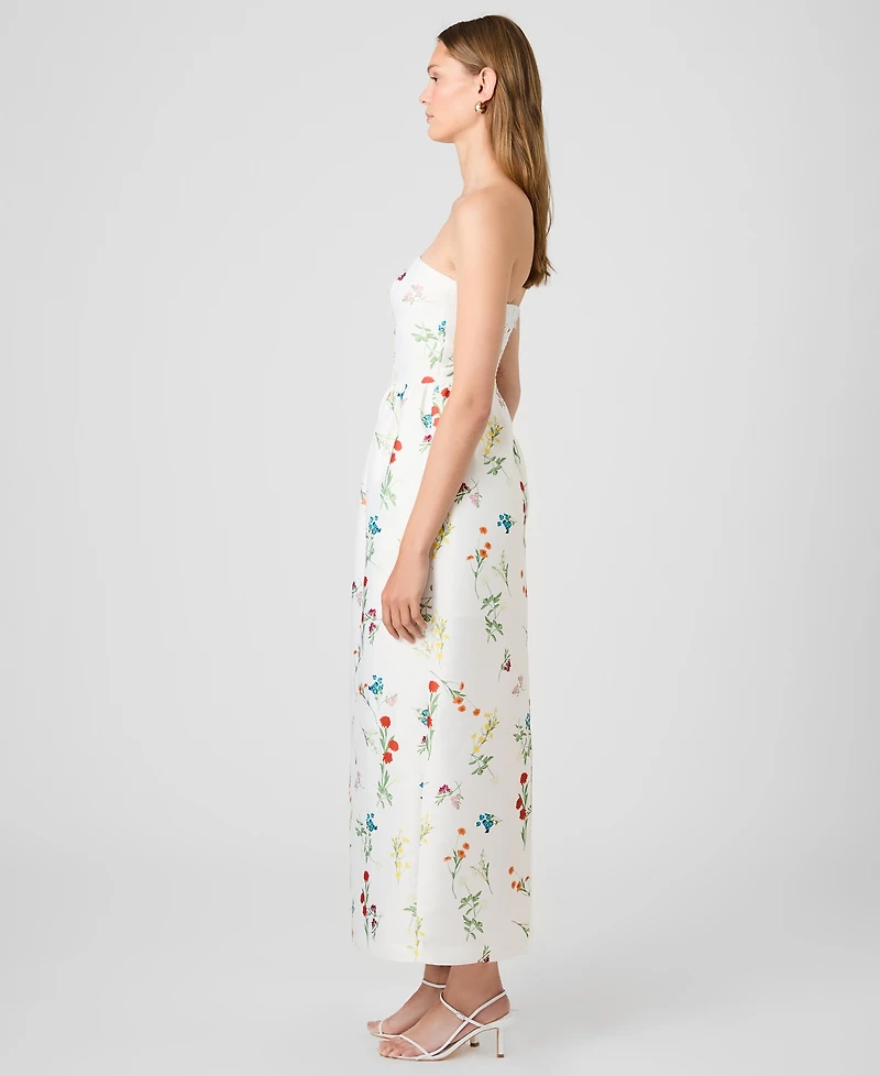 French Connection Women's Strapless Printed Dress