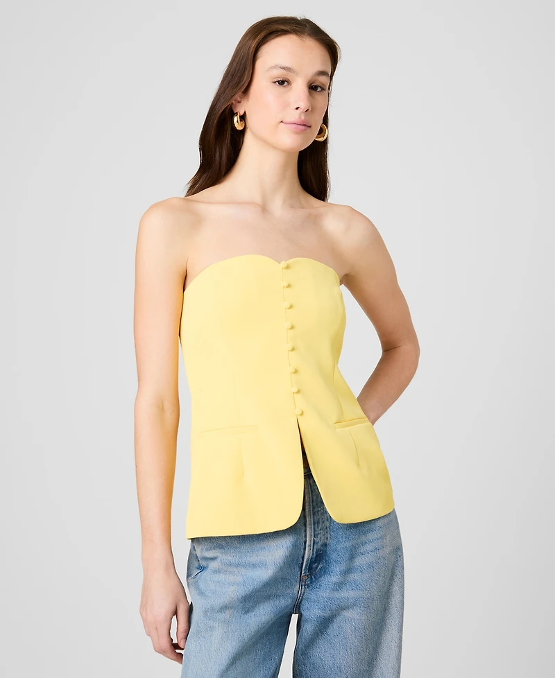 French Connection Women's Harry Suiting Strapless Top