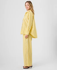 French Connection Women's Long-Sleeve Button-Front Stripe Shirt