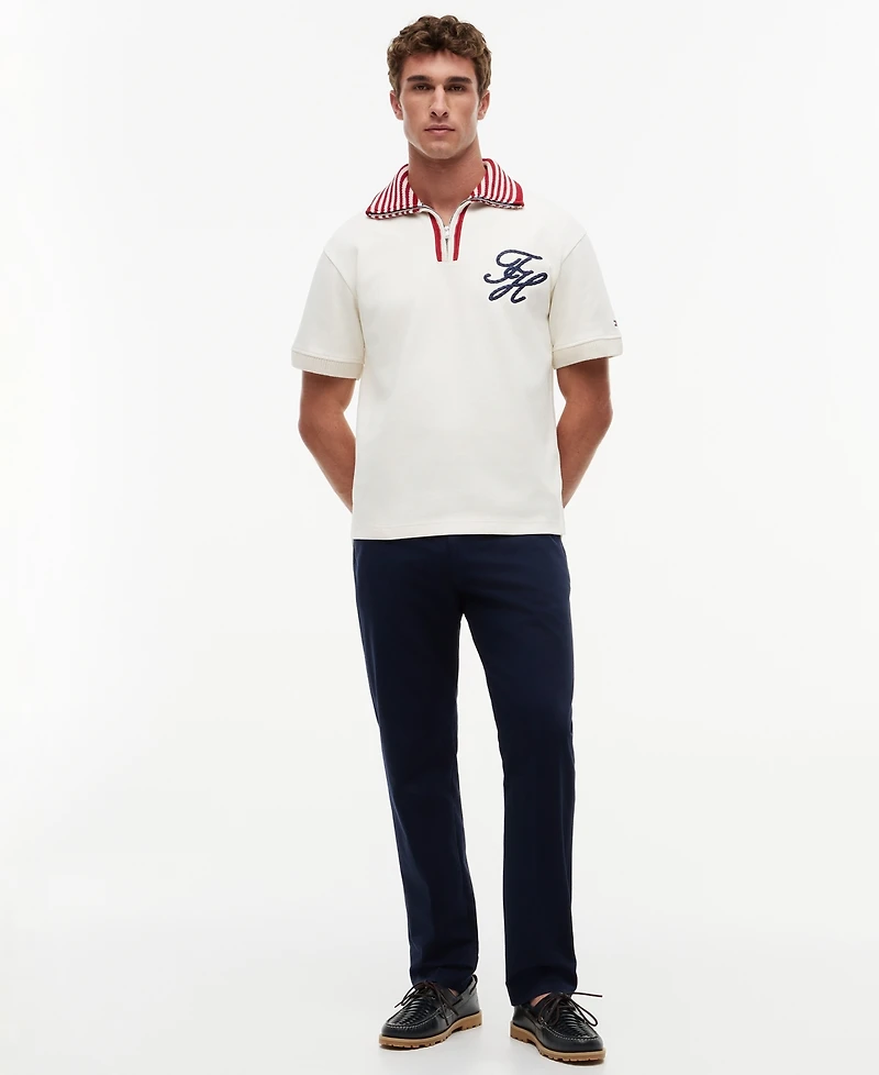 Tommy Hilfiger Men's Regular-Fit Zip Polo Shirt
