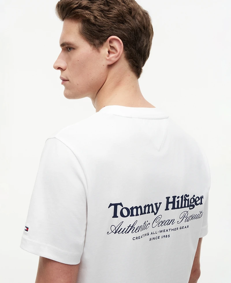 Tommy Hilfiger Men's Nautical Back Graphic T-Shirt