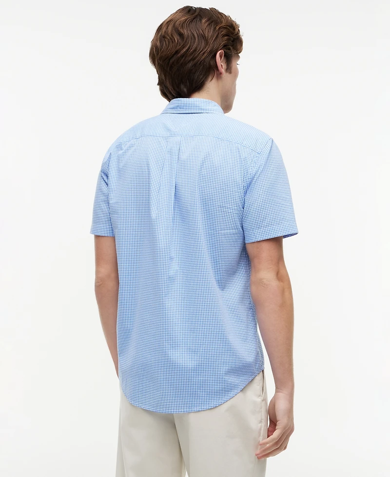 Tommy Hilfiger Men's Flex Poplin Gingham Short-Sleeve Shirt