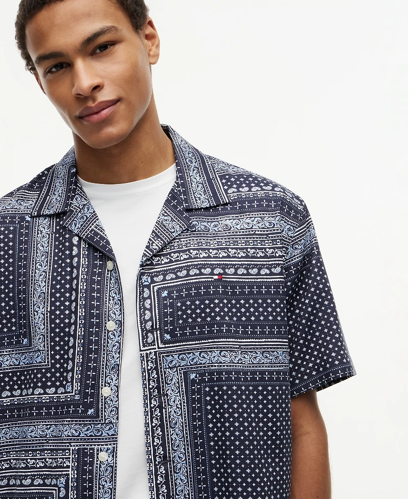 Tommy Hilfiger Men's Bandana Print Shirt