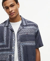 Tommy Hilfiger Men's Bandana Print Shirt