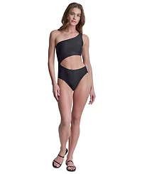 Dkny Women's One-Shoulder Cut Out One-Piece Swimsuit