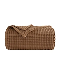 ienjoy Home Waffle Weave Cotton Blanket, King/California King