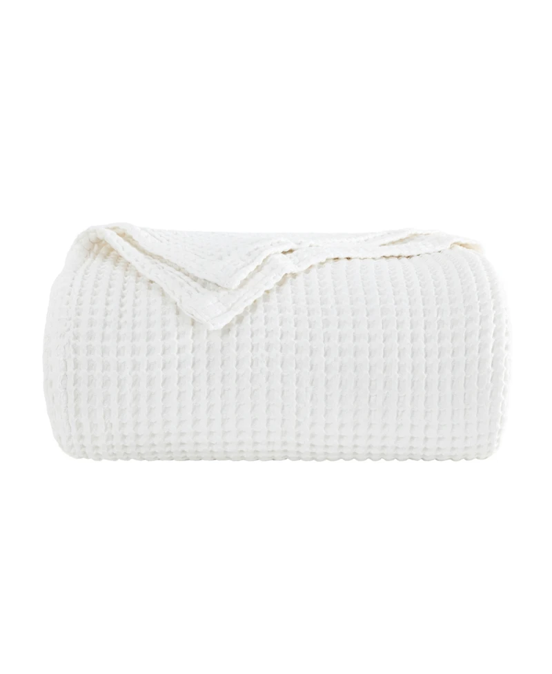 ienjoy Home Waffle Weave Cotton Blanket, King/California King