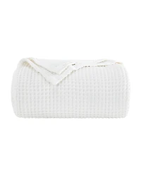ienjoy Home Waffle Weave Cotton Blanket, King/California King