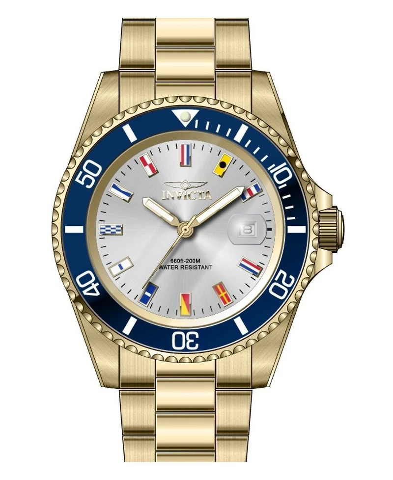 Invicta Men's Pro Diver Quartz 3 Hand Dial Watch