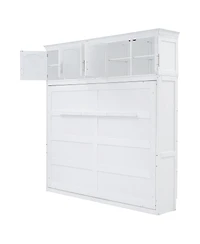 Streamdale Furniture Murphy Bed Wall Bed with Top Cabinets