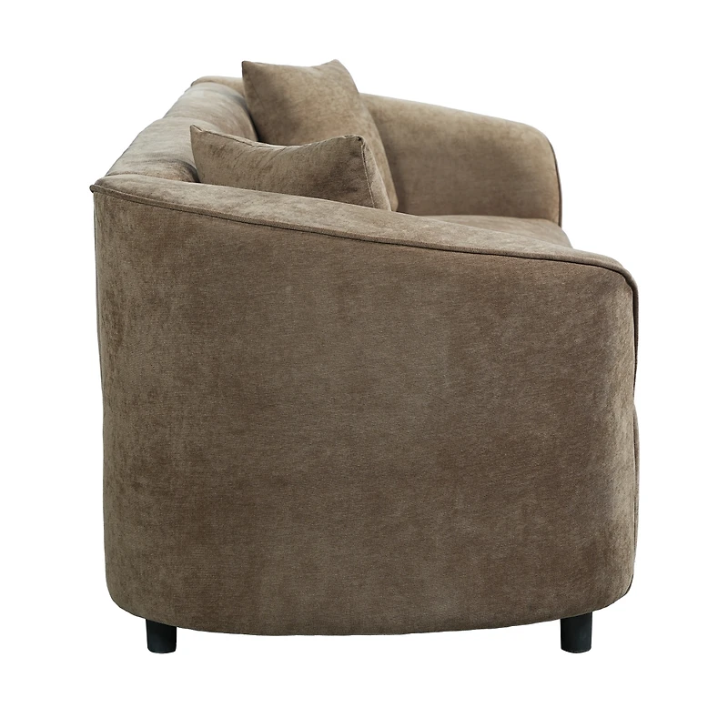 Streamdale Furniture 87" Curved Sofa: Plush, Streamlined, Durable